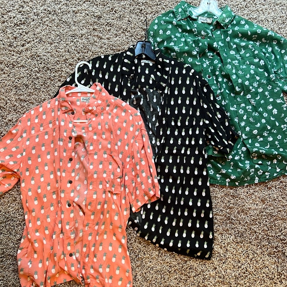 Kenny Flowers 3 for 1 Bundle Button Up SS Medium